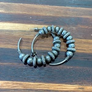 Genuine Silver Hoops
